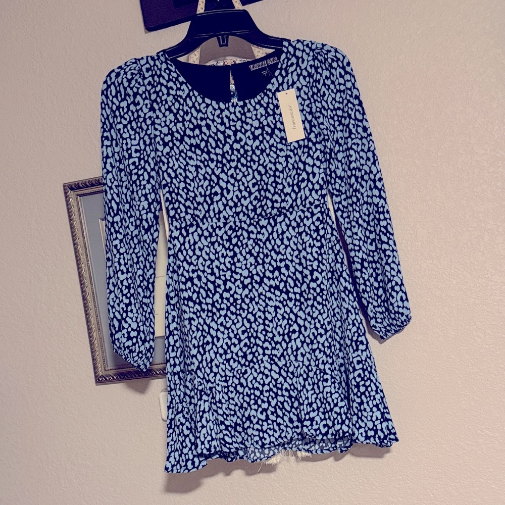 NWT FRANCESCA’S TRIXXI GIRL SIZE 8 LEOPARD PRINT DRESS